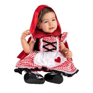 Infant & Toddler Girls Little Red Riding Hood Bodysuit Size 18-24 Months